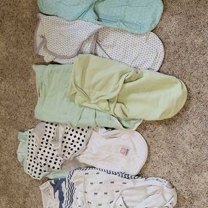 Lot of 11 swaddles